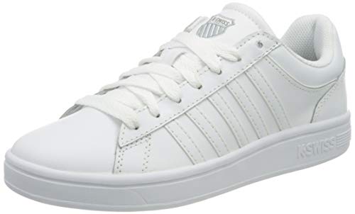 K-Swiss Damen Court Winston Sneaker, White/White, 38 EU von K-Swiss