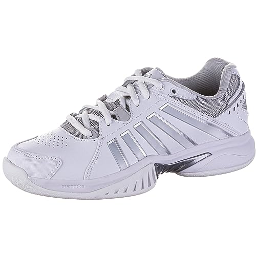 K-Swiss Damen Empfänger V Tennisschuh, White Vapor Blue Silver, 41.5 EU von K-Swiss