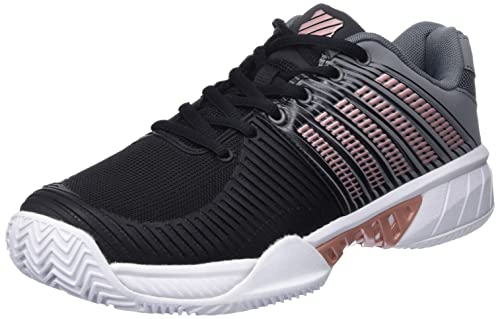 K-Swiss Damen Express Light 2 Sport Shoe, Schwarz/Grau/Rose Gold, 37 EU von K-Swiss