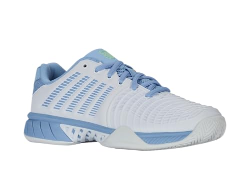 K-Swiss Damen Express Light 3 Tennis Shoe, White/Dutch Canal/Green, 39.5 EU K-Swiss Damen Express Light 3 Tennis Shoe, White/Dutch Canal/Green, 39.5 EU von K-Swiss