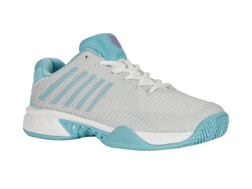 K-Swiss Damen Hypercourt Express 2 Sport Shoe, Weiß/Blau, 37 EU von K-Swiss