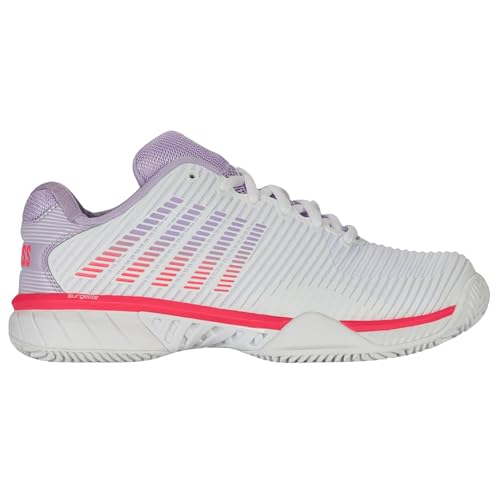 K-Swiss Damen Hypercourt Express 2 Tennis Shoe, WHT/ORCHDPTL/NBLZ, 41.5 EU K-Swiss Damen Hypercourt Express 2 Tennis Shoe, WHT/ORCHDPTL/NBLZ, 41.5 EU von K-Swiss