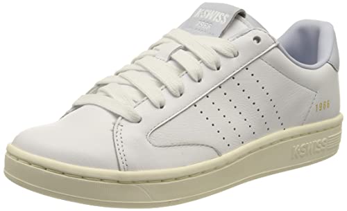 K-Swiss Damen Lozan Klub LTH Sneaker, WHT/WHT/Champagne, 36 EU von K-Swiss