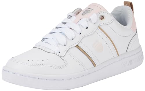 K-Swiss Damen Lozan Sneaker, White/HeavenlyPink/IrishCrea, 37.5 EU von K-Swiss