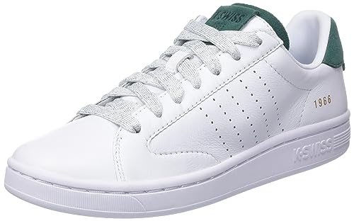 K-Swiss Damen Lozan Sneaker, White/White/PosyGreenSde, 38 EU K-Swiss Damen Lozan Sneaker, White/White/PosyGreenSde, 38 EU von K-Swiss