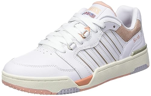 K-Swiss Damen Si-18 Rival Sneaker, WHT/APRICOT/WHSP WHT, 42 EU von K-Swiss