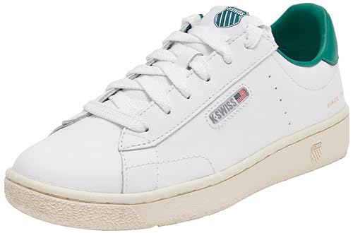 K-Swiss Damen Slammklub CC Sneaker, WHT/Aventurine/VINTG, 37 EU von K-Swiss