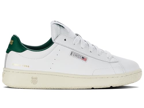 K-Swiss Damen Slammklub CC Sneaker, WHT/Aventurine/VINTG, 42 EU von K-Swiss