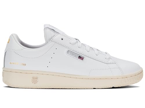 K-Swiss Damen Slammklub CC Sneaker, WHT/WHT/Vintage, 39 EU von K-Swiss