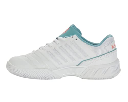 K-Swiss Damen Tennisschuh BIGSHOT LIGHT 4 Weiß/Blau/Orange von K-Swiss