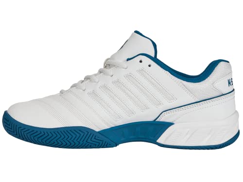 K-Swiss Herren Bigshot Light 4 Tennisschuh, Brilliant White/Celestial/Scuba Blue, 44 EU von K-Swiss