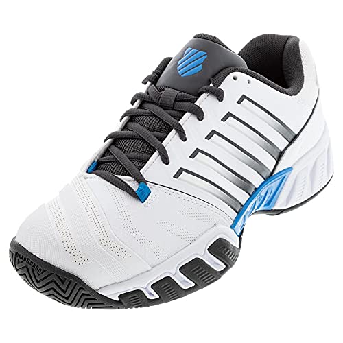 K-Swiss Performance Herren Bigshot Light 4 Tennisschuh, White/Dark Shadow/Swedish Blue, 41.5 EU von K-Swiss