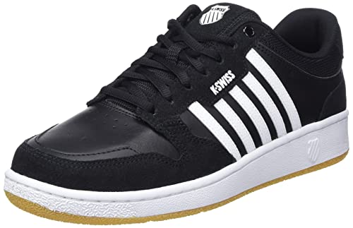 K-Swiss Herren City Court Sneaker, Black/White/Gum, 44.5 EU von K-Swiss