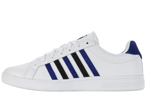 K-Swiss Herren Court Sneaker, WHT/Sodalite BLU/BLK, 42 EU von K-Swiss