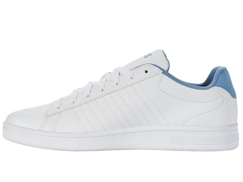 K-Swiss Herren Court Sneaker, White/Ashleigh Blue/Beryl Green, 40 EU von K-Swiss