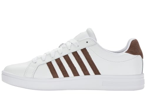 K-Swiss Herren Court TIEBREAK Sneaker, White/Black Gradient, 45 EU von K-Swiss