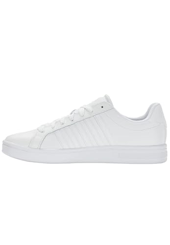 K-Swiss Herren Court TIEBREAK Sneaker, White/White/White, 40 EU von K-Swiss