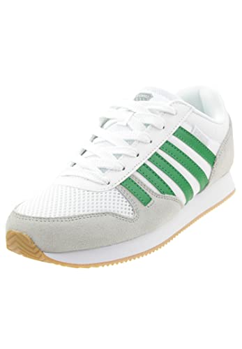 K-Swiss Herren Granada Sneaker, White/Green/Gray/Gum, 44 EU von K-Swiss