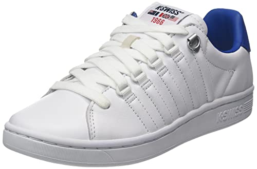 K-Swiss Herren Lozan II Sneaker, WHT/WHT/CLSCBLUE, 42.5 EU von K-Swiss