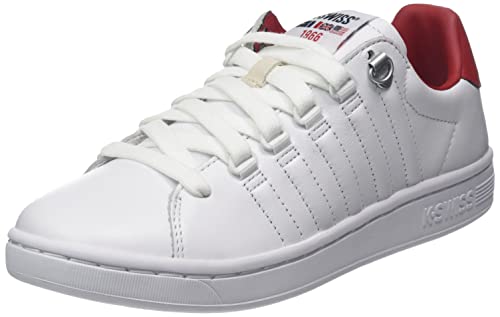 K-Swiss Herren Lozan II Sneaker, WHT/WHT/Mars RED, 40 EU von K-Swiss