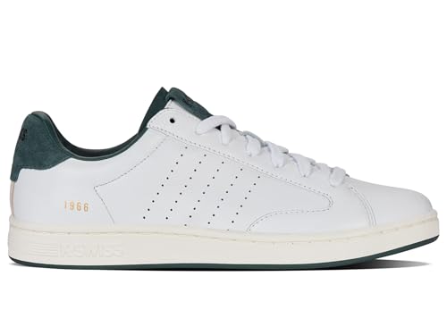K-Swiss Herren Lozan Klub LTH Sneaker, WHT/GRN Gables/S WHT, 43 EU K-Swiss Herren Lozan Klub LTH Sneaker, WHT/GRN Gables/S WHT, 43 EU von K-Swiss