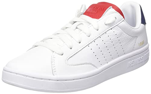 K-Swiss Herren Lozan Klub LTH Sneaker, WHT/Samba/Peacot, 39.5 EU von K-Swiss