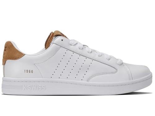 K-Swiss Herren Lozan Klub LTH Sneaker, WHT/WHT/BRWNSGR SD, 41 EU von K-Swiss