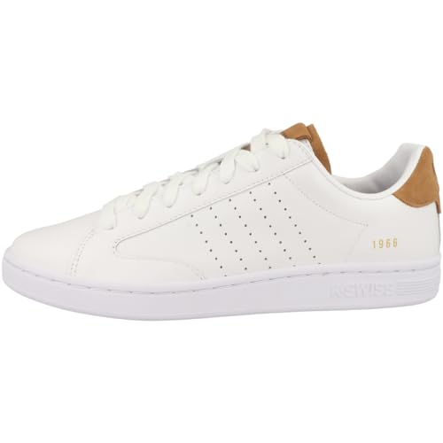 K-Swiss Herren Lozan Klub LTH Sneaker, WHT/WHT/BRWNSGR SD, 46 EU K-Swiss Herren Lozan Klub LTH Sneaker, WHT/WHT/BRWNSGR SD, 46 EU von K-Swiss