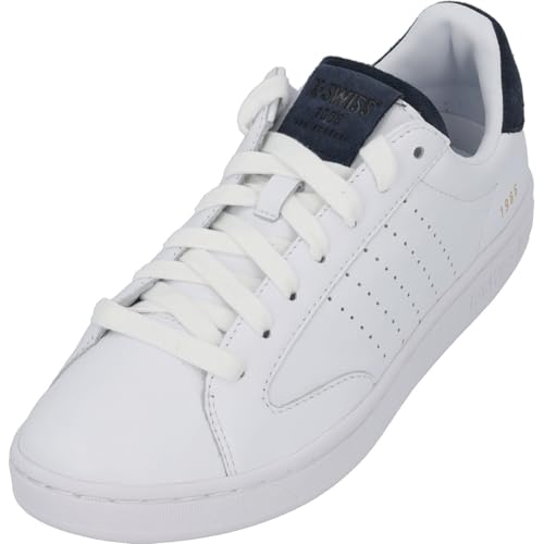 K-Swiss Herren Lozan Klub LTH Sneaker, WHT/WHT/Peacoat SD, 42.5 EU von K-Swiss