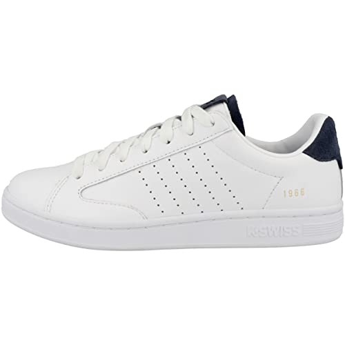 K-Swiss Herren Lozan Klub LTH Sneaker, WHT/WHT/Peacoat SD, 43 EU von K-Swiss