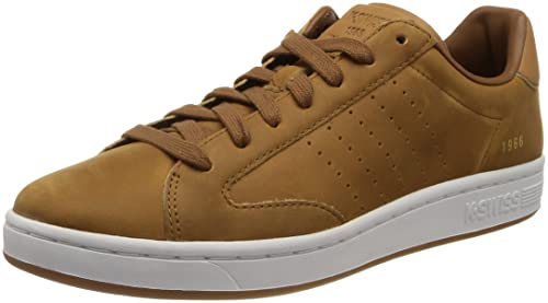 K-Swiss Herren Lozan Klub Wax LTH Sneaker, TBCCO/WH/BRWNSGR/GM, 42 EU von K-Swiss