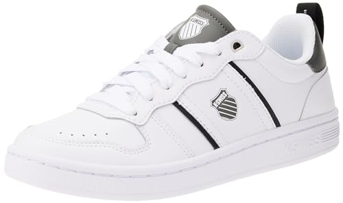 K-Swiss Herren Lozan Sneaker, White/Black/Gunetal, 45 EU von K-Swiss