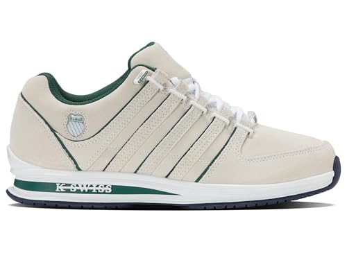 K-Swiss – Rinzler – Herrenschuhe – Originaler Tennis-Stil Rundum-Komfort – Eva-Zwischensohle, Leder-Obermaterial, Schnürverschluss – Farbe – GRÖSSE von K-Swiss