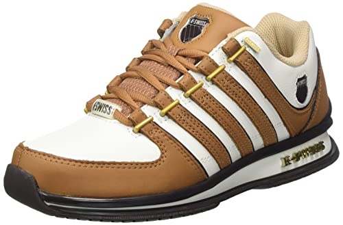 K-Swiss Herren Rinzler Sneaker, WHT/BRWN Sugar/Java, 41 EU von K-Swiss