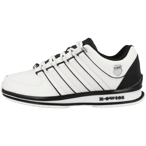 K-Swiss Herren Rinzler Sneaker, White/Black/Black, 42 EU von K-Swiss