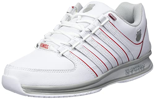 K-Swiss Herren Rinzler Sneaker, White/GRAYVIOLET/RED, 44 EU von K-Swiss