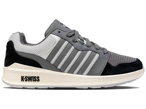 K-Swiss Herren Rival Sneaker, Smoked Pearl/Lunar Rock/Black, 40 EU von K-Swiss