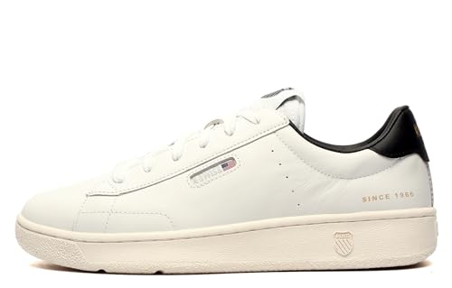K-Swiss Herren SLAMMKLUB CC Sneaker, Weiß/Schwarz/Egret, 44.5 EU von K-Swiss