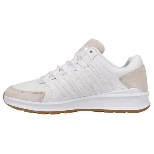 K-Swiss Herren Vista Trainer T Sneaker, White/Offwhite/Gum, 41.5 EU von K-Swiss