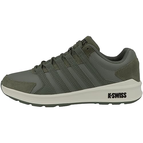 K-Swiss Herren Vista Trainer Sneaker, DeepLichen/SnowWhite, 42.5 EU von K-Swiss