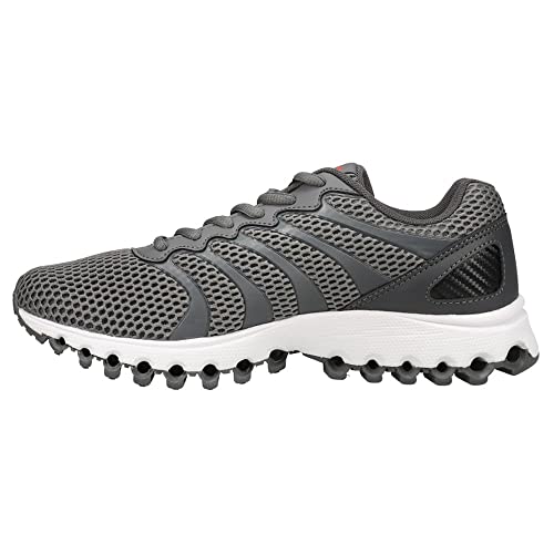 K-Swiss Herren Tubes Comfort 200 Crosstrainer, Asphalt/Jet Black/Spicy Orange, 41.5 EU von K-Swiss