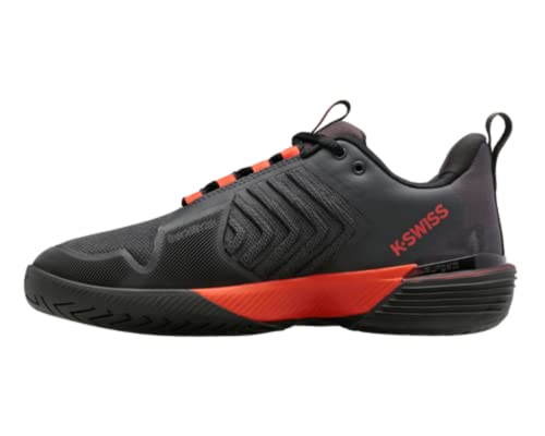 K-Swiss Herren Ultrashot 3 Tennisschuh, Asphalt/Jet Black/Spicy Orange, 46 EU von K-Swiss