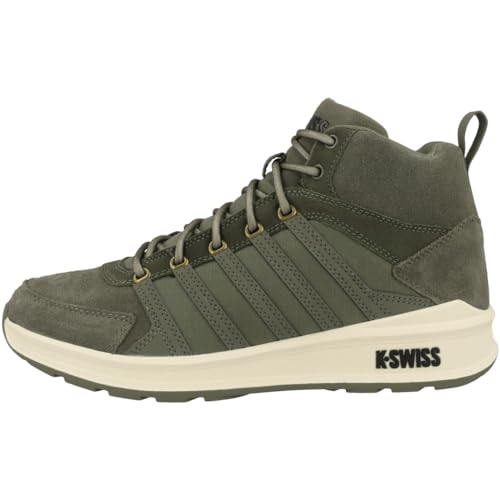 K-Swiss Herren Vista Trainer Mid WNT Sneaker, DeepLichen/Black, 41 EU von K-Swiss