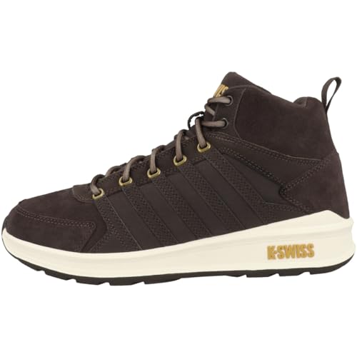 K-Swiss Herren Vista Trainer Mid WNT Sneaker, Java/AberGold, 42.5 EU K-Swiss Herren Vista Trainer Mid WNT Sneaker, Java/AberGold, 42.5 EU von K-Swiss