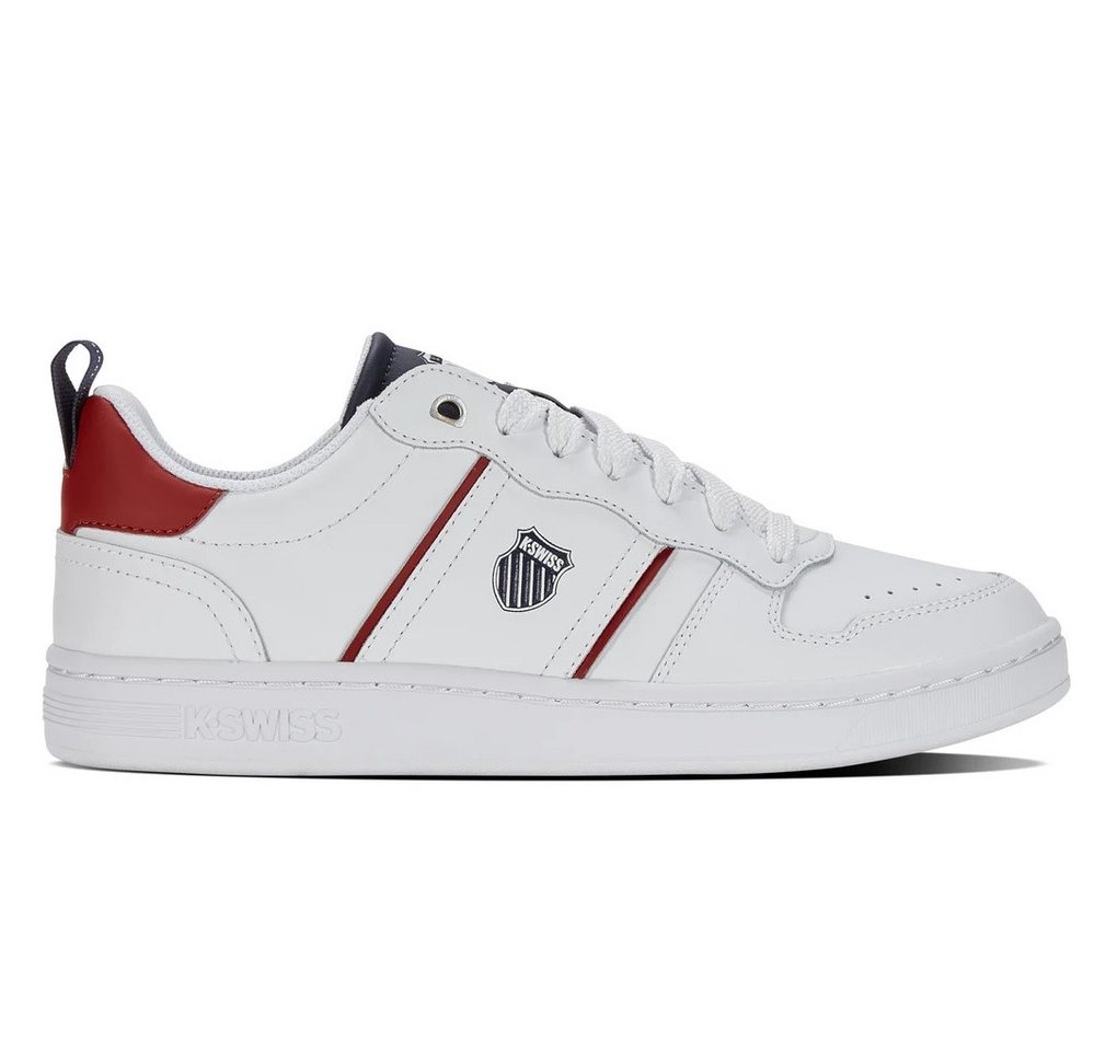 K-Swiss Lozan Match LTH (Glattleder) weiss/rot/peacoat Herren Sneaker von K-Swiss