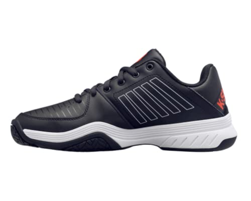 K-Swiss Men's Court Express Tennis Shoe Sneaker, Jet Black/White/Spicy Orange, 10.5 von K-Swiss