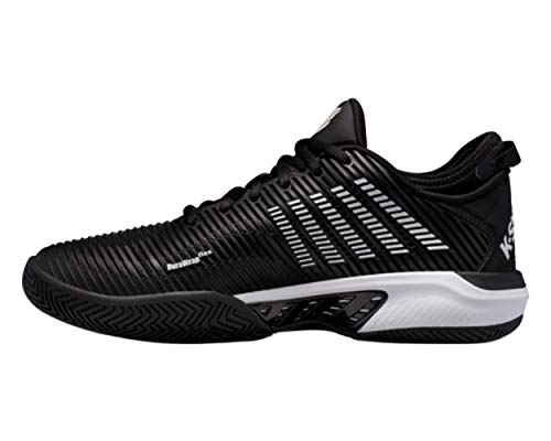 K-Swiss Men's Hypercourt Supreme Tennis Shoes, Black/White (US Size 11) von K-Swiss