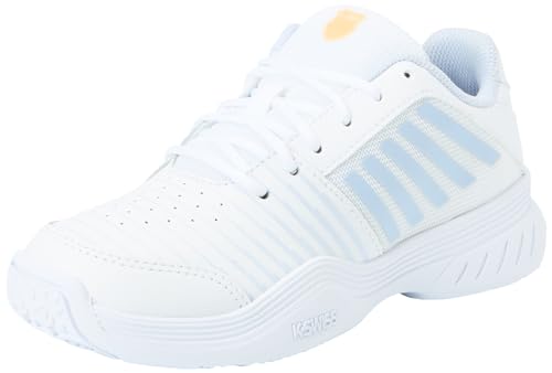 K-Swiss Performance Court Express Omni Tennis Shoe, White/Heather/Peach Fuzz, 35 EU von K-Swiss