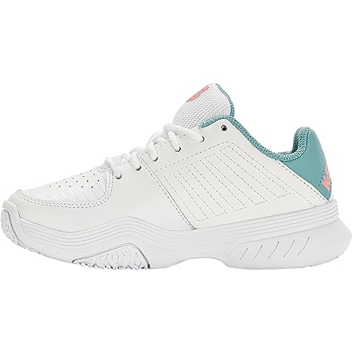 K-Swiss Mädchen Court Express Omni Tennis Shoe, White Nile Blue Desert Flower, 35 EU von K-Swiss