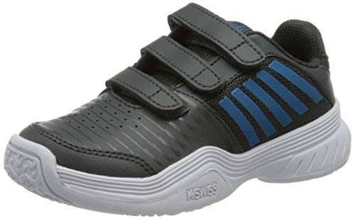 K-Swiss Performance Court Express Strap Omni Tennisschuh, Dark Shadow/White/Swedish Blue, 28 EU von K-Swiss